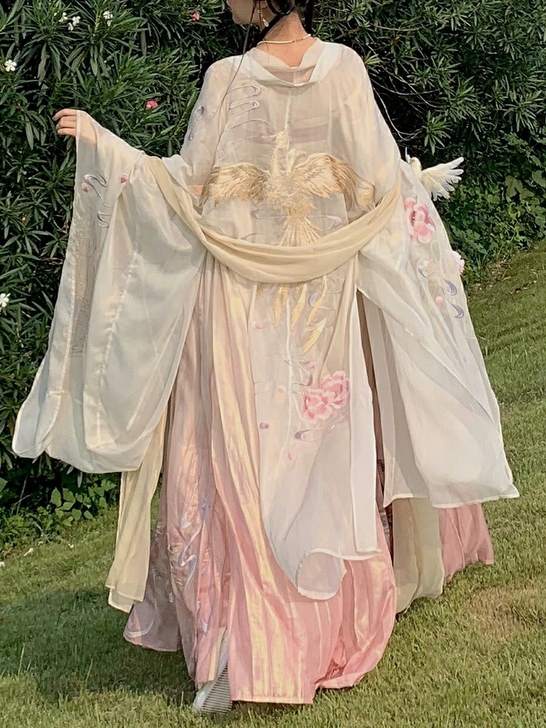 远山乔【比翼大袖衫复刻】重工大袖衫汉服女超...