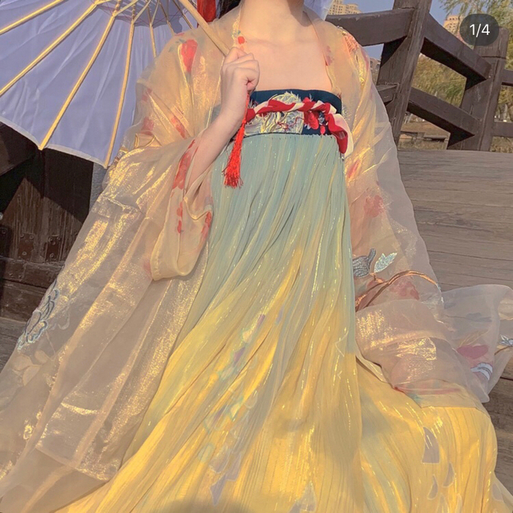 正版汉服出租 十三余 长命缕 龙女