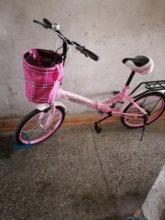 折叠自行车带减震高配，买了才半个月，孩子骑...