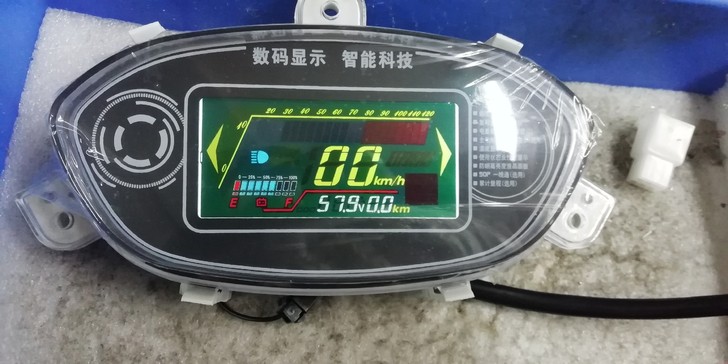 电动车电摩福喜巧格仪表彩色液晶码表功能齐全...