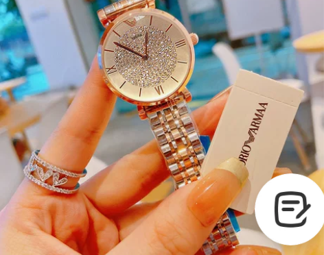 正品阿玛妮满天星女士手表2021年新款十大...