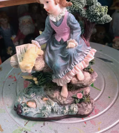 树脂蓬蓬裙女孩儿，外贸出口样品树脂娃娃，超...