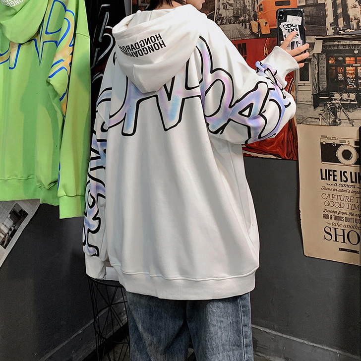 2020新款秋冬加绒潮牌连帽卫衣女潮ins...