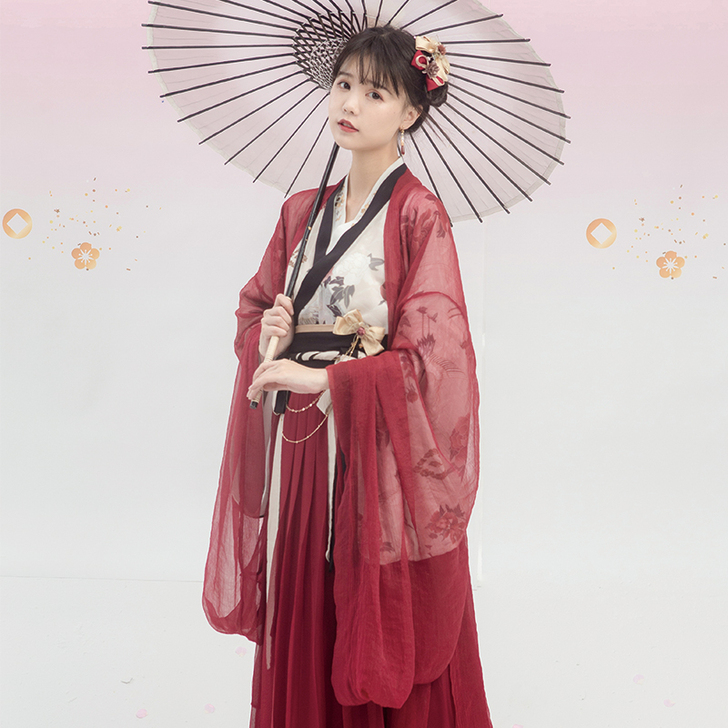 *远山乔汉服【素纱】  原创设计 汉服女 ...