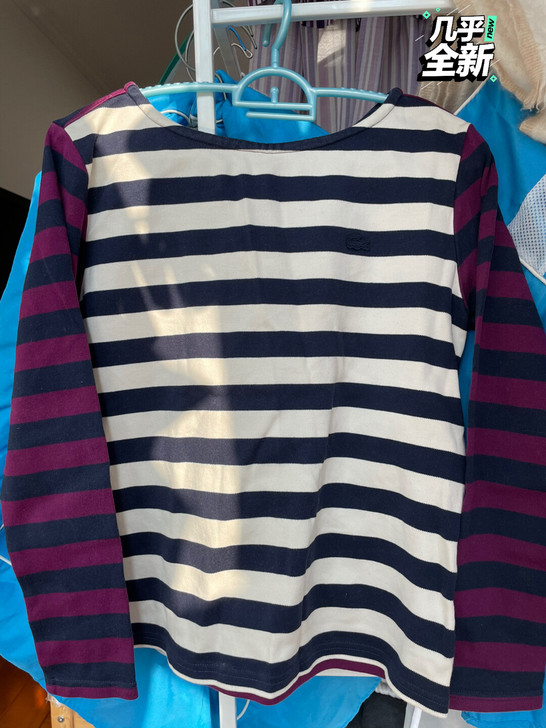 LACOSTE法国鳄鱼纯棉线衣155码，很新