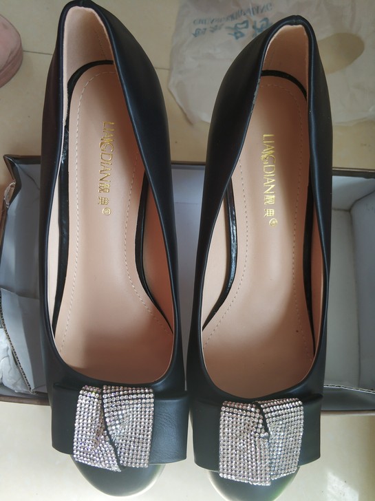 亮钻2020新款韩版夏季休闲粗跟一脚蹬蝴蝶...