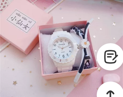 2022年新款手表女款小众简约初高中学生时...