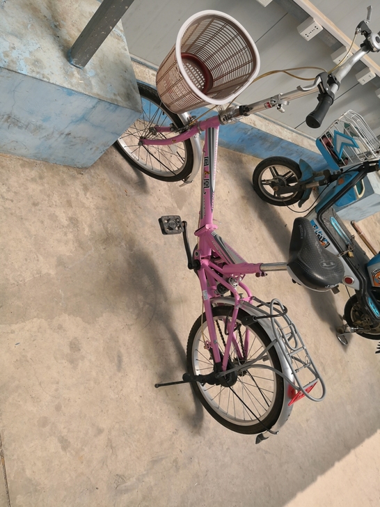 凤凰自行车，打气筒和车锁都一起送了，不快递...