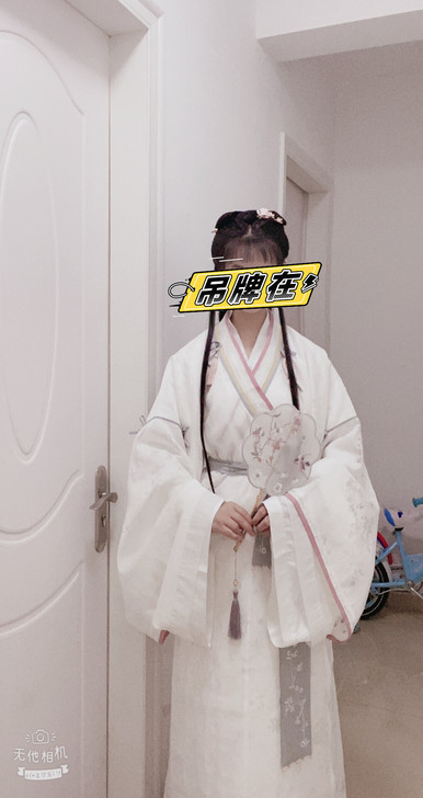 仅外层远山乔【樱之祭】晋制汉服女春素纱襌衣...
