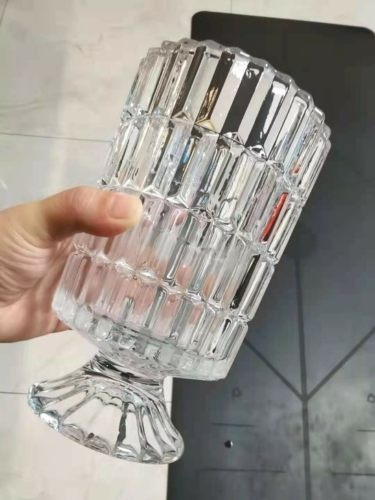 【超值捡漏】高款轻奢透明玻璃花瓶 欧式插花...