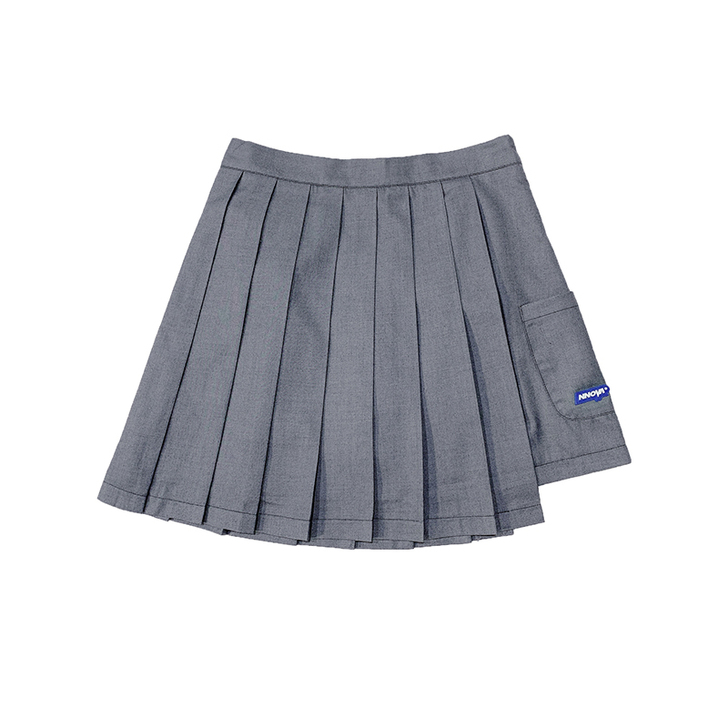 NNOVA20SS国潮夏季设计感黑色百褶裙...