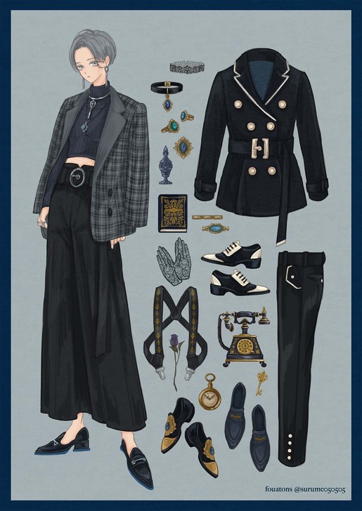 Lolita服装 欧式复古巴洛克洋装设计插...