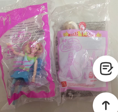 麦当劳海外正版美泰芭比娃娃玩具 分别是20...