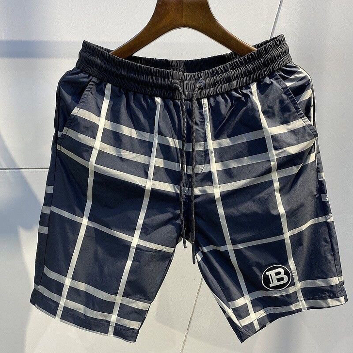 (韩版)夏季格子短裤四分裤潮男薄款休闲男士...