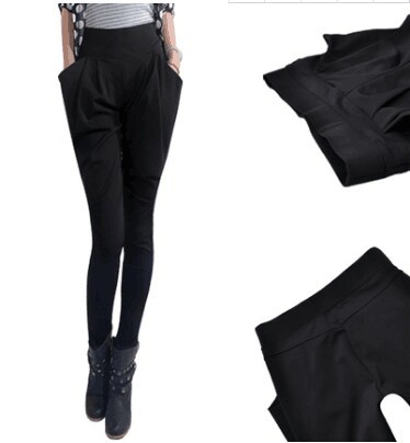 秋季松紧哈伦裤 超级显瘦中腰哈伦裤