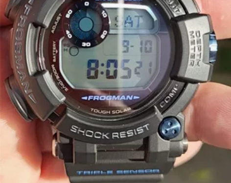 卡西欧六代蛙人。经典蓝黑配色蛙人。GWF-...