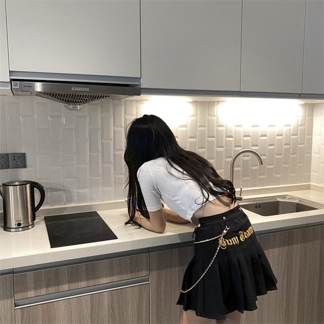 张智研 CH韩国出道女团裙/黑色半身裙女夏...