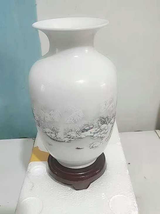 清仓处理景德镇陶瓷花瓶客厅插花摆件中式摆件...