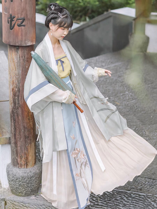 远山乔汉服【凌波仙】宋制汉服女 宋抹褙子 ...