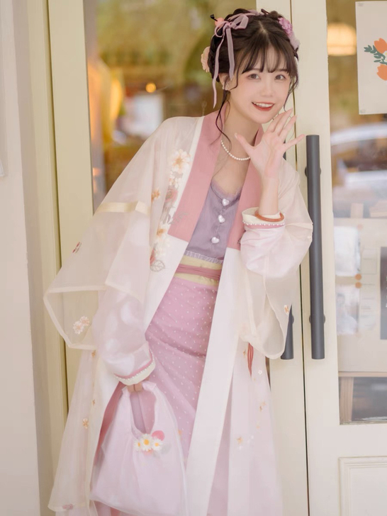 【5件套】远山乔【樱桃糖水】宋制汉服夏刺绣...