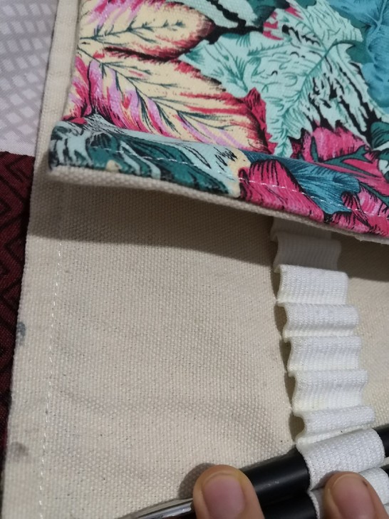 帆布铅笔袋大容量卷笔袋笔帘72孔