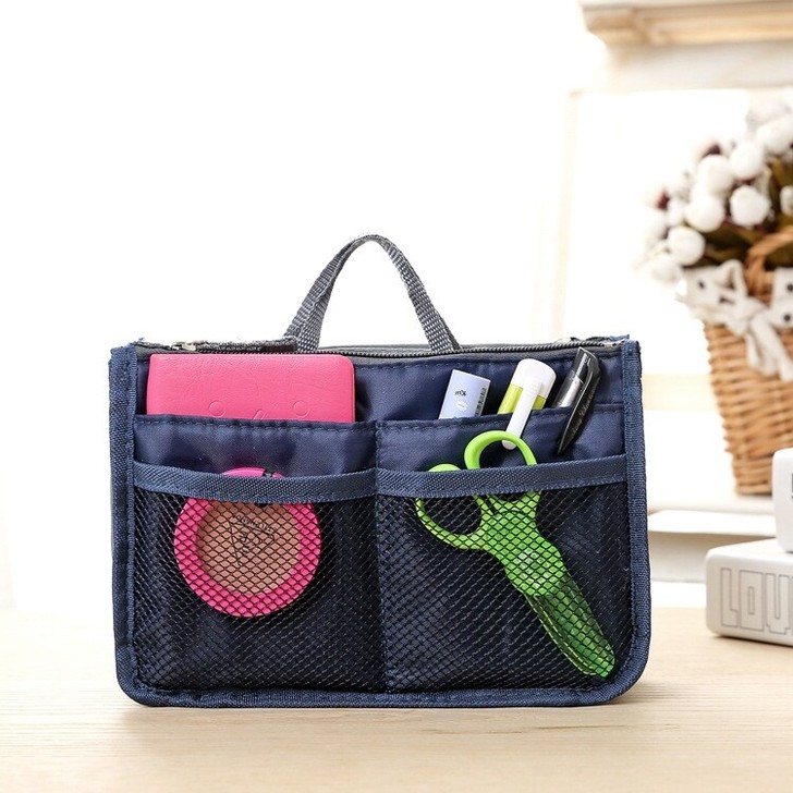 包中包大号双拉链多功能整理袋小号化妆品收纳...