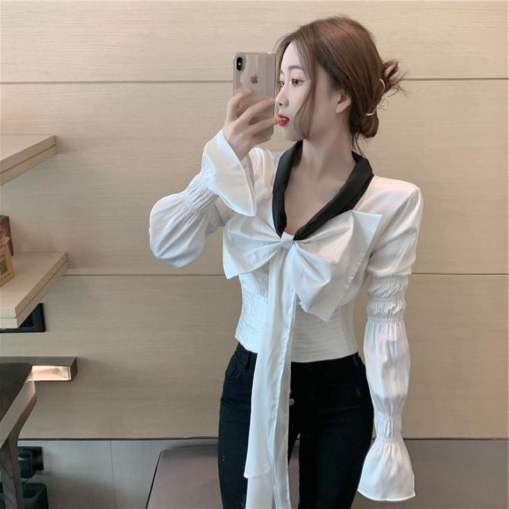 【年货价】2020秋装新款小众设计感气质女...