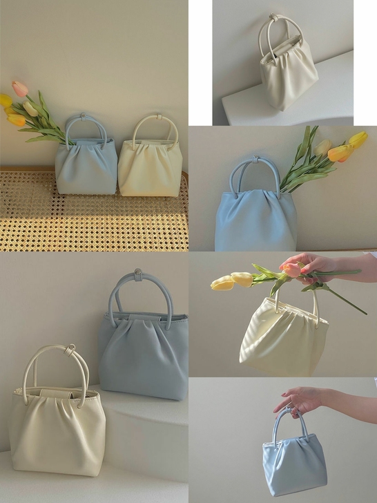 （便宜出包包合集啦）方形褶皱百搭小包包女2...