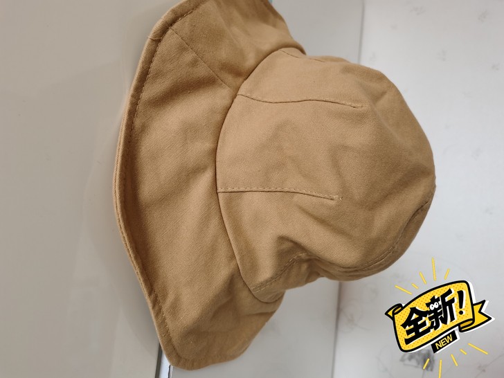 渔夫帽小头围女波浪薄款小号防晒遮阳帽夏棉麻...