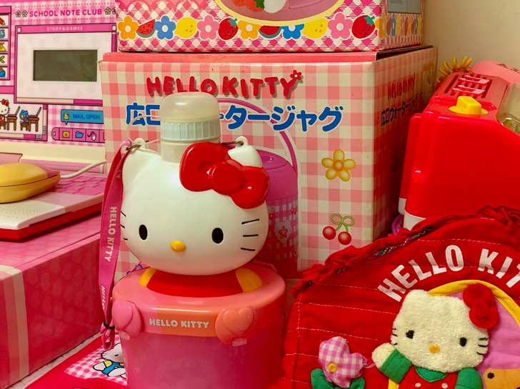 中古三丽鸥 hello kitty水壶