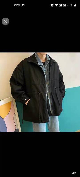 男士假两件外套