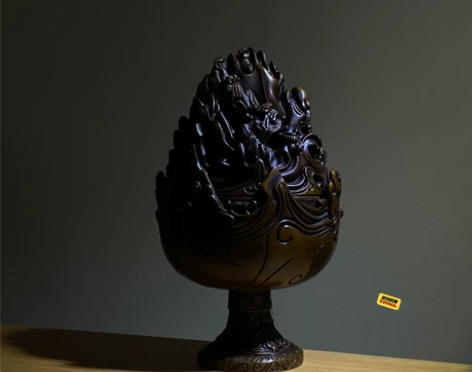 胡庆松大号博山炉熏香炉非陈巧生 失蜡法铸造...