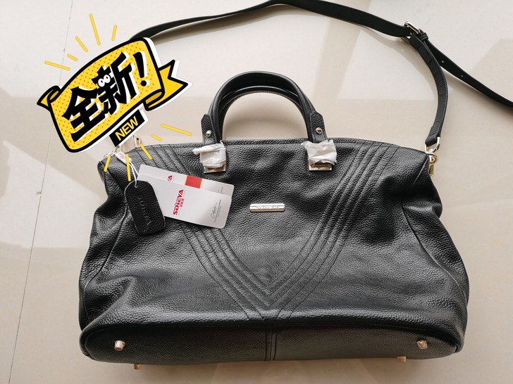 全新黑色皮包一个，朋友送的，包太多了，闲置...