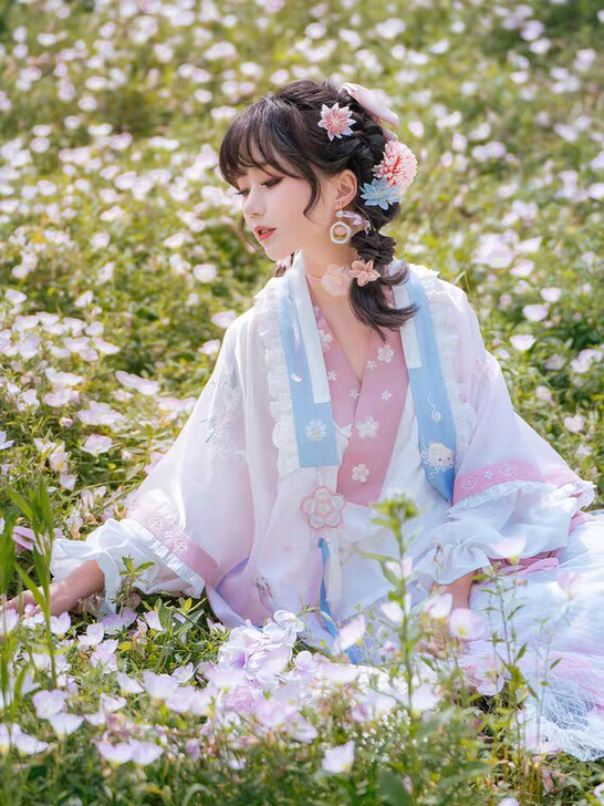 钟灵记 仓鼠绵绵:对交穿半袖一片式褶裙内搭...