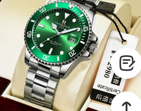 瑞之缘品牌手表跨境外贸劳夜光防水力士绿水鬼...