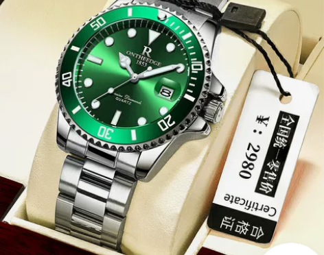 瑞之缘品牌手表跨境外贸劳夜光防水力士绿水鬼...