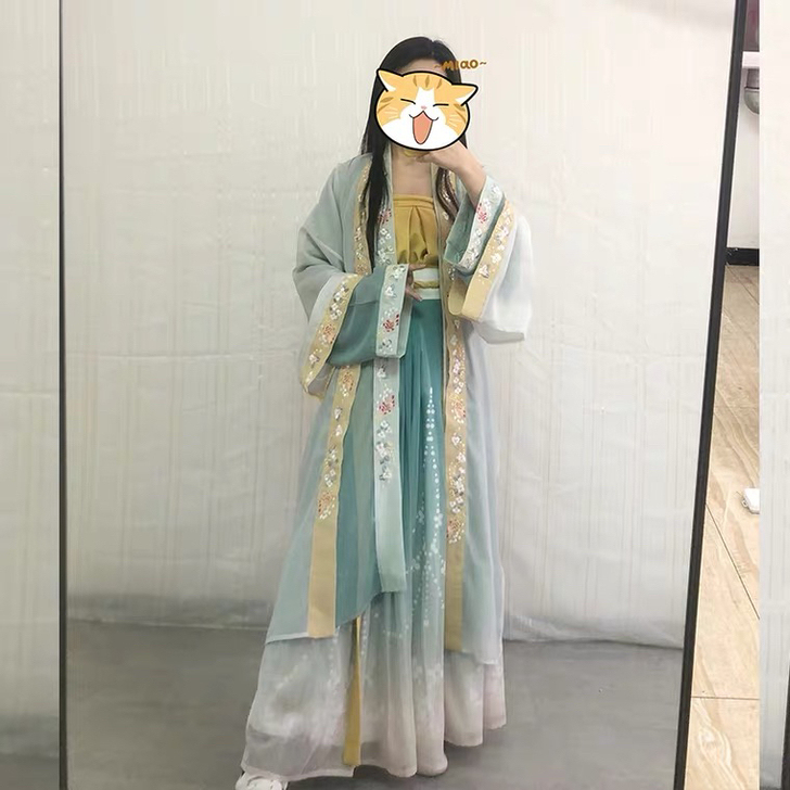 夕瑶赋梨花鱼汉服女正品原创中国风白菜春全套...