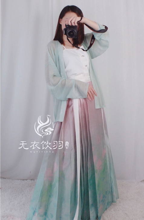 无衣饮羽良缘飞机袖原创正品中国风汉服宋制女...