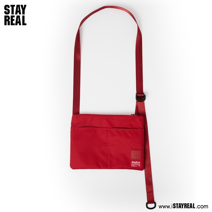 STAYREAL定番多口袋侧背包 - 蓝色...