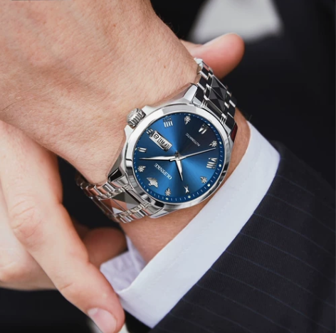 瑞士正品牌男士十大手表间金气质简约全自动机...