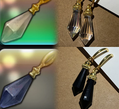 FF14 最终幻想14 cos  钻石耳坠...