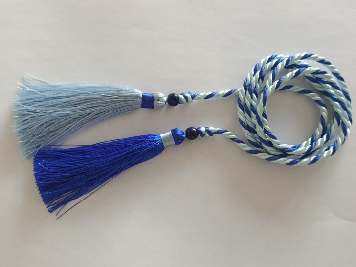 灵契发绳，杨敬华发饰品，浅蓝宝蓝色系，三个...