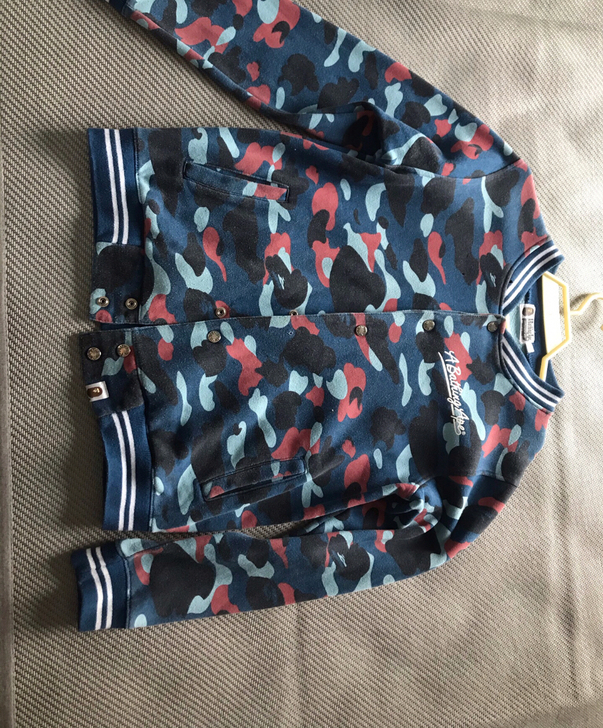 bape迷彩棒球服nigo