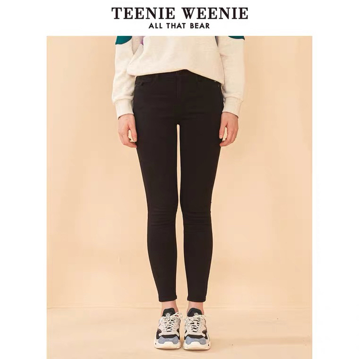 TeenieWeenie小熊牛仔裤小脚裤铅...