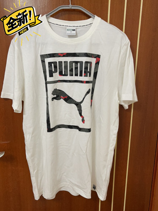 Puma男女同款白色t恤L码 无暇无吊牌8...