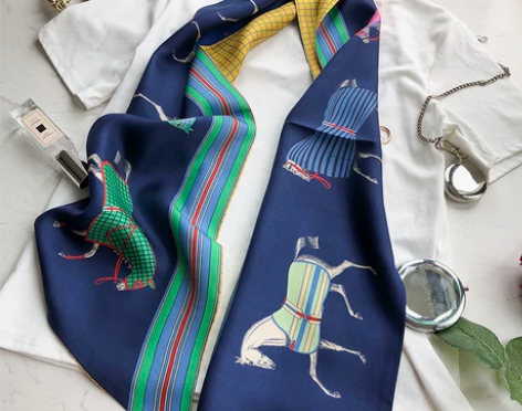 凌克羊毛围巾女冬季千鸟格子英伦两用披肩秋百...