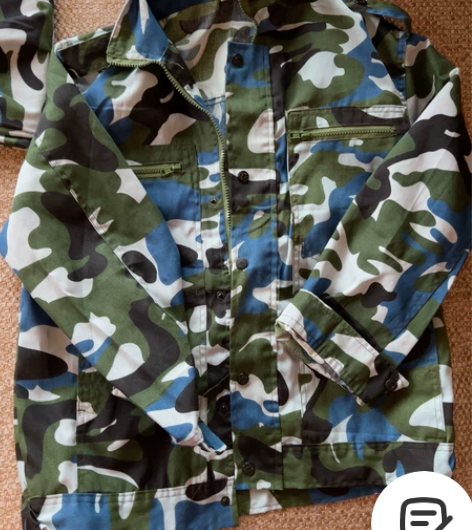全新军训迷彩服一套,一次未穿,未洗,买了之...
