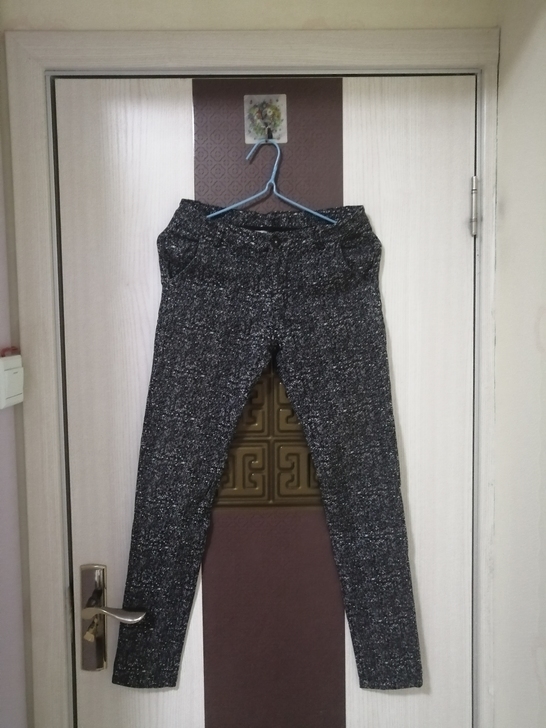 女士印花长裤平常穿s 码m码的可以穿  基...