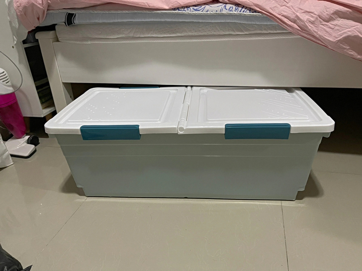 床底收纳箱大号衣服被子整理箱扁平抽屉式衣物...