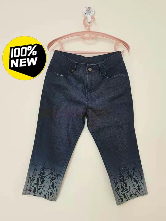 全新 七分裤女夏薄款休闲裤 休闲牛仔裤女夏...